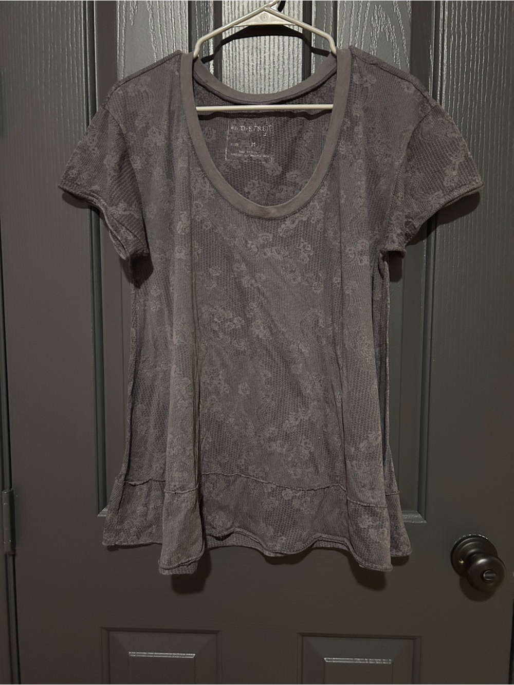 We The Free Short Sleeve Tee in Charcoal Gray